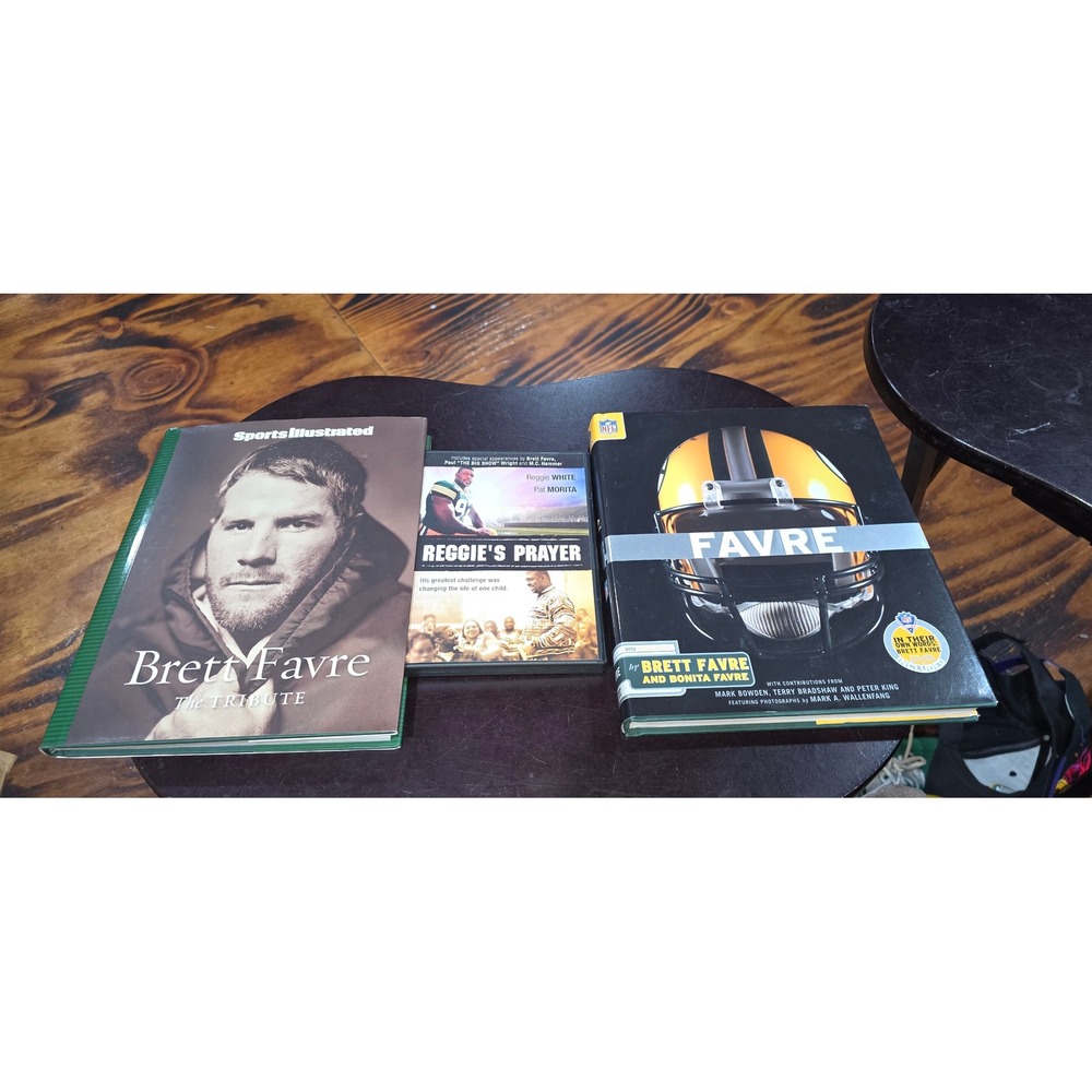 Brett Favre Books & Reggie White Reggies Prayer DVD Green Bay Packers Bundle